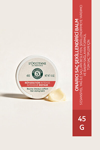 L'Occitane Onarıcı Saç Şekillendirici Balm, 5 Esansiyel Yağ İçeren, 45 g
