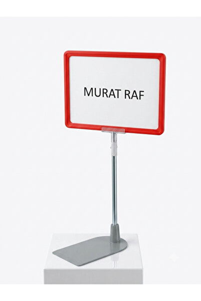 MURAT RAF A5 Çerçeve Ayaklı Turuncu Ürün Plastik ve Ördek Ayaklı Fiyat Etiket