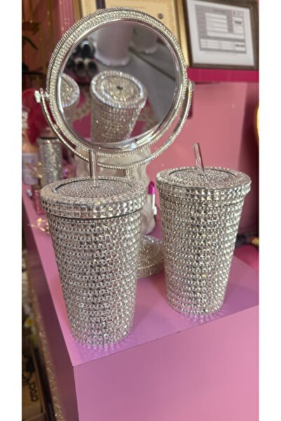 Mercandamoda Baget taşlı pipetli mug