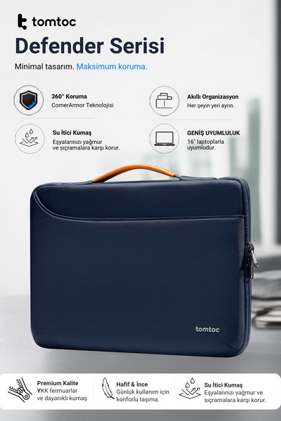 Tomtoc A22F3B5 16 Navy Blue Defender-A22 Notebook Handbag
