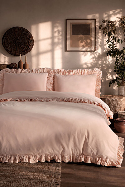 Soft Cotton Sheri 100% Cotton Double Duvet Cover Set F1