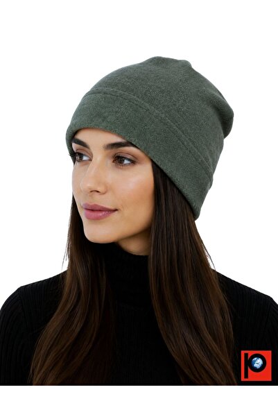 PAKER GİYİM Unisex Green Thermal Fleece Beanie