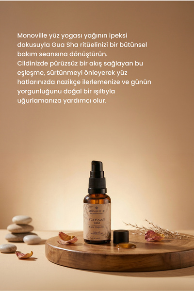 Monoville Yüz Yogası Yağı 30 ml Cam Şişe (Face Yoga Oil)