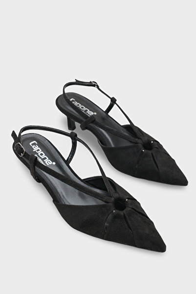 Capone Outfitters Faydra Pointed Toe Mid-Heel Open-Back Women's Shoes