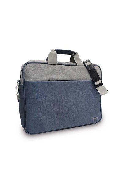 DanyCris Geantă laptop, albastru/gri, 39x7x30 cm - OFFISHOP