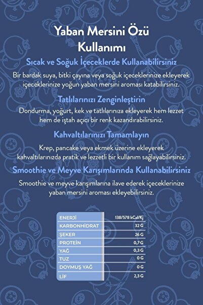 zadelife Taneli Yaban Mersini Özü 315 gr