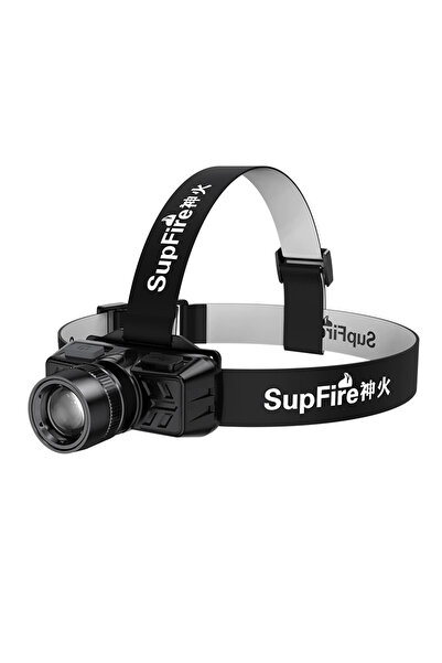 Supfire Lanternă frontală LED HL50, cu zoom, 300 lm, 1200 mAh, IP32