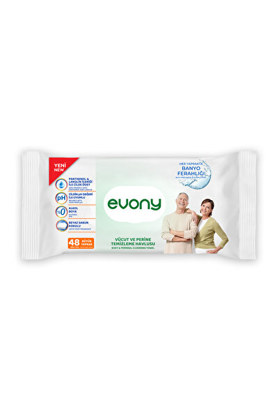 Evony Vücut ve Perine Temizleme Havlusu 576 Yaprak