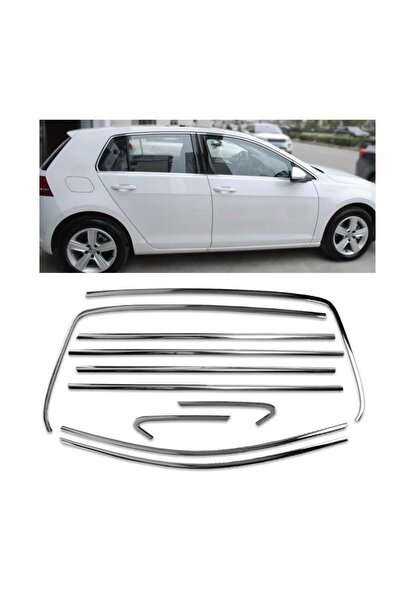 Niken AUTOGP Vw golf 7 7,5 cam çerçevesi kenar çıtası krom tamtur 2013 / 2021...
