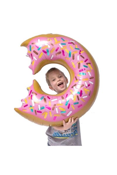 partidolu Sweet Candy Donut Şeklinde Folyo Balon 73 x 50 cm 1 Adet Haw Model 3