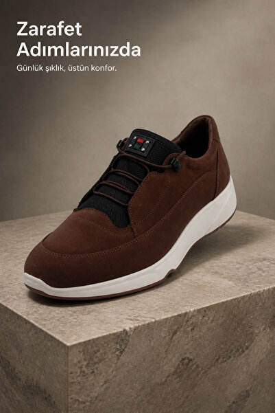 PATRICK CASSA Men's Genuine Leather Classic Daily Walking Sports Shoes