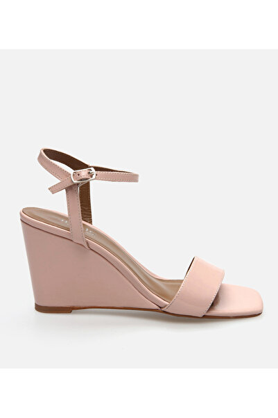 Hotiç Women's Leather Pink Heeled Sandals