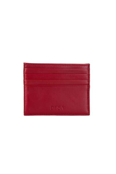 Desa Elowen Red Women's Leather Card Holder
