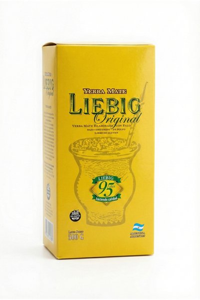 LIEBIG Yerba Mate Tea Premium - Low Dust (With Stems) - 500g