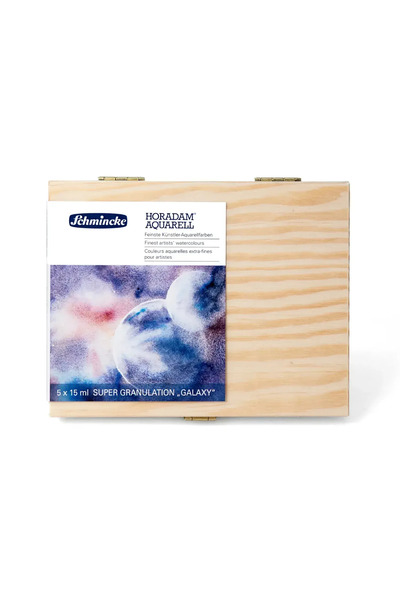 Schmincke Horadam Supergranulation Tüp Sulu Boya Galaxy Set 15 ml 5’li Ahşap ...