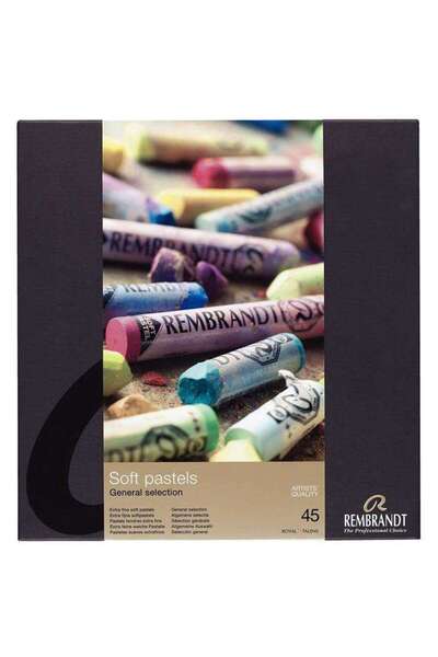 Rembrandt Soft Pastel Paint 45 Pack General Selection Full Size