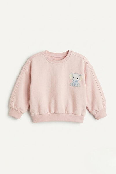 lilico Children's Cotton Colorful Printed Oversize 2-Strap Sweatshirt