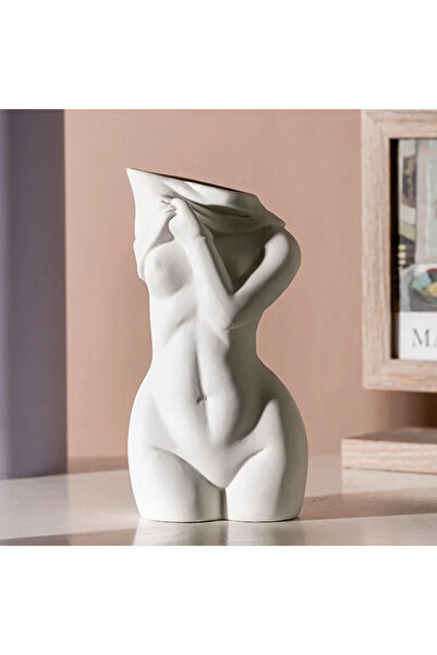 Choice T-27bai Female Body Vase Resin Sculpture Woman Torso Flower Vase Abstr...