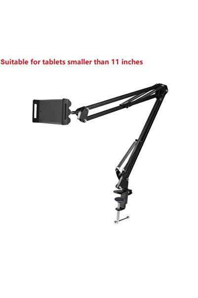 Choice black 360 Degree Long Arm Tablet Holder Stand for 4 to 11 inch Tablet ...