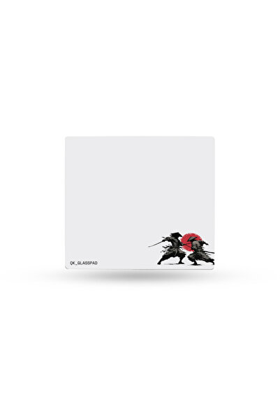 QwertyKey Mousepad Gaming din sticlă Striker Esports Glass, 3.2 mm, cu bază a...