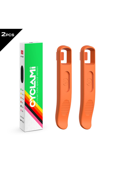 choice2 قطعتان من أداة فك إطارات الدراجات الهوائية من ماركة Orange، مناسبة لج...