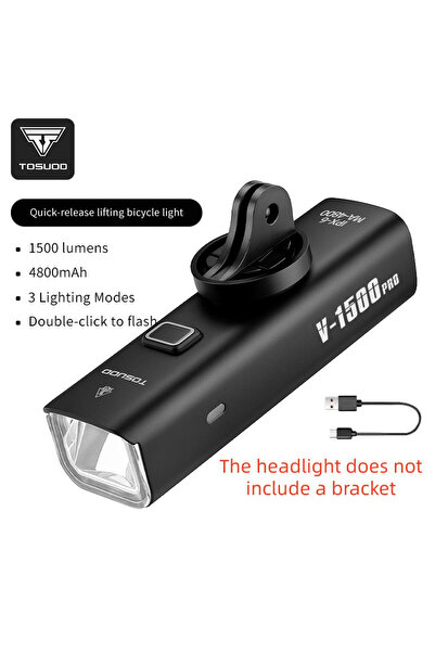 Choice 1500 pro lumens TOSUOD Bicycle Front Light 1500 Lumens 4800mAh Bike Li...