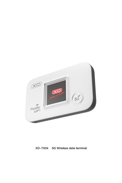 Xo TX04 5G Ekranlı Taşınabilir Mobil Wi-Fi Router 3000 mAh - Sim Kartlı Kablo...