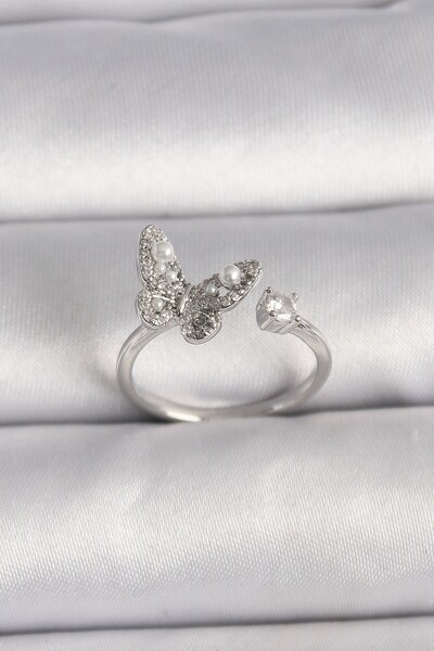 Inure Jewelry النحاس الفضة اللون الزركون حجر الفراشة نموذج اللؤلؤ التفاصيل حل...