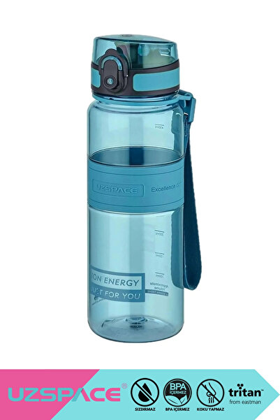 Uzspace 500ml New Collection Medium Size Silicone Body Tritan Water Bottle No...