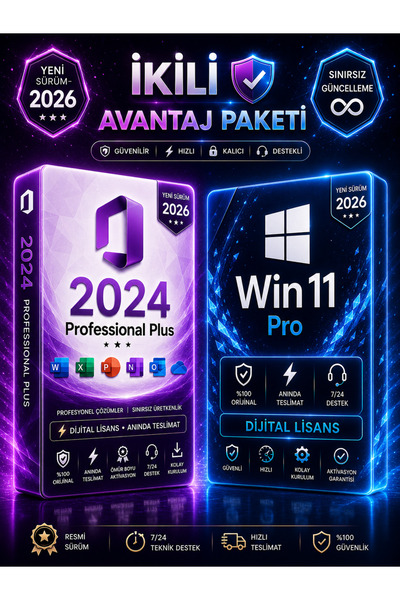 Universal Office2024 Pro Plus Dijital Lisans Anahtarı Kalıcı Key & Windows11 ...