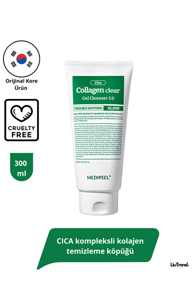 Medipeel Green Cica Collagen Clear 2.0 (300ml) Cica Complex Collagen Cleansin...