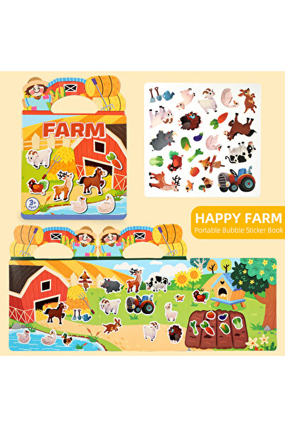 Choice1 Datgo Montessori Quiet Book Reusable Stickers Educational Toy for Kid...