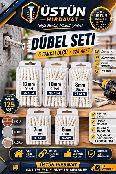 GenelTedarik 125 PARCA DUBEL SETİ