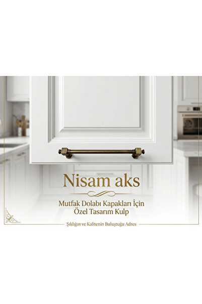 160 mm OTANTİK SARI LÜKS MOBİLYA KULP