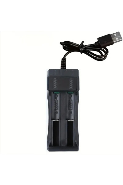 Choice1 2 Slot Dual 18650 Battery Charger Black 1 2 Slots For 18650 Charging ...