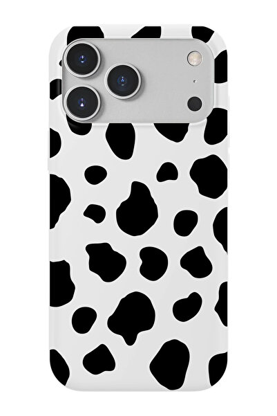 shoptocase iPhone 17 Pro/18 Pro Uyumlu Dalmaçya Desenli İçi Süet Lansman Tele...
