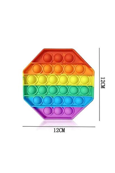 Choice3 1PCS Octagon Shaped Fidget Push Bubble Silicone Sensory Stress Relief...