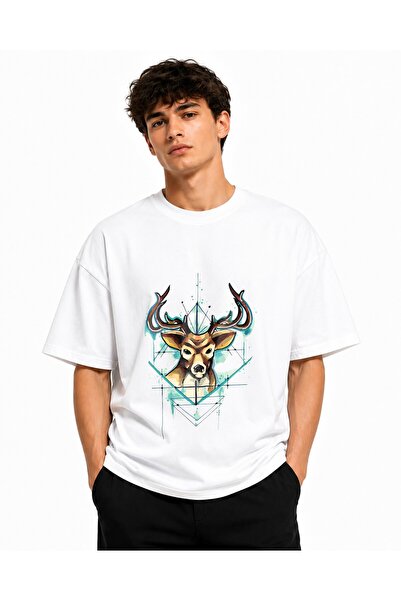 Inscriptie Tricou Unisex Bumbac Premium Casual " Cerb vector "