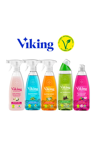 Viking Premium 5'li (mutfak,banyo,çok Amaçlı ,wc Temizleyici,bulaşık Deterjan...
