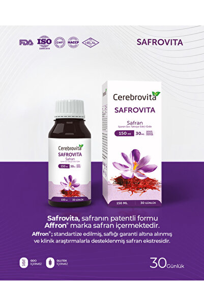 Cerebrovita Safrovita Sıvı 150 ML Safran Ekstresi