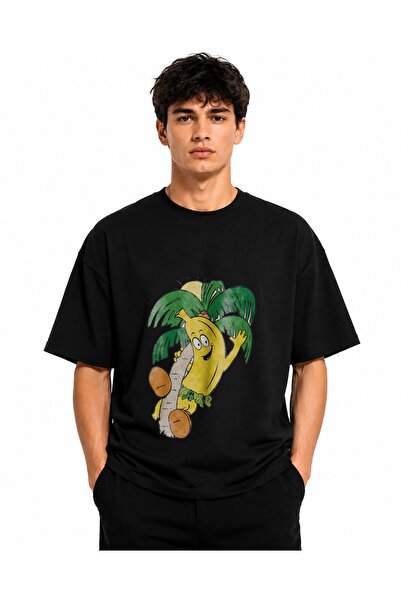 Inscriptie Ουνισέξ Βαμβακερό T-Shirt Υψηλής Ποιότητας  "Μπανάνα σε Φοίνικα "