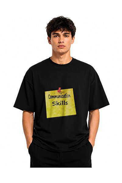 Inscriptie Tricou Unisex Bumbac Premium Casual " Abilitati de comunicare "