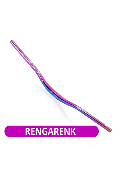 Asroya Wake Rainbow Oilslick Bisiklet Alüminyum Gidon 780mm 31,8mm Bisiklet D...