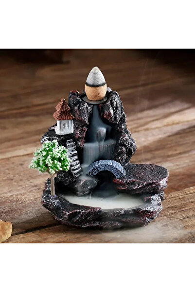 Choice3 A01 Backflow Incense Burner Mountain River Waterfall Aroma Smoke Zen ...