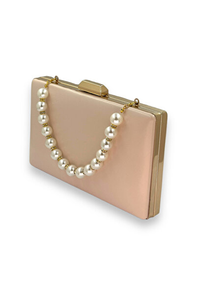 Biçanta Skin Color Matte Skin Leather Women's Evening Dress Bag Wedding Engag...