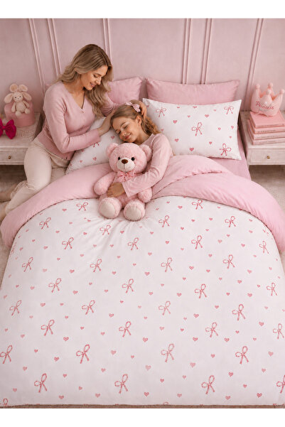 Sheri Home Tekstil Lastikli Çarşaflı Tek Kişilik Nevresim Takımı SWEETHEARTMODELSZ8889221