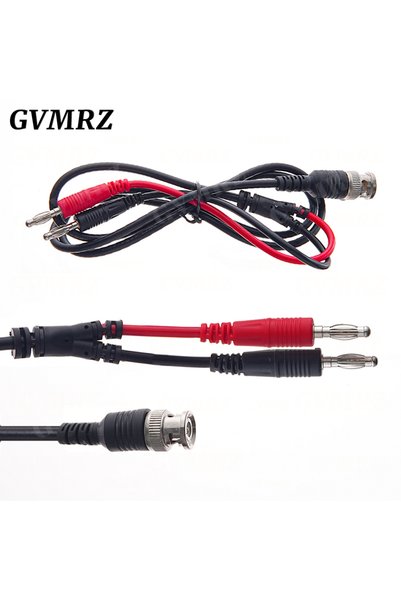 choice2 1M 4MM plug 2 BNC Male Plug to 4mm Banana Stackable Plug Crocodile cl...