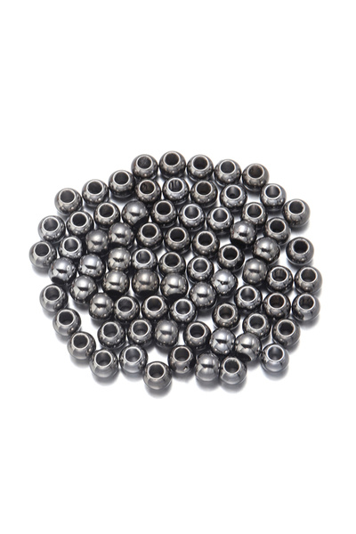 Choice26 10mm 100pcs Gun Black 20-100pcs/lot CCB Big Hole Beads 4/5/6/8/10/12...