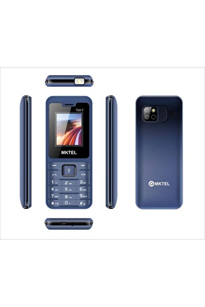 choice2 Blue MKTEL OYE 3 Feature Phone 1.77inch Display 1800mAh Dual SIM Dual...