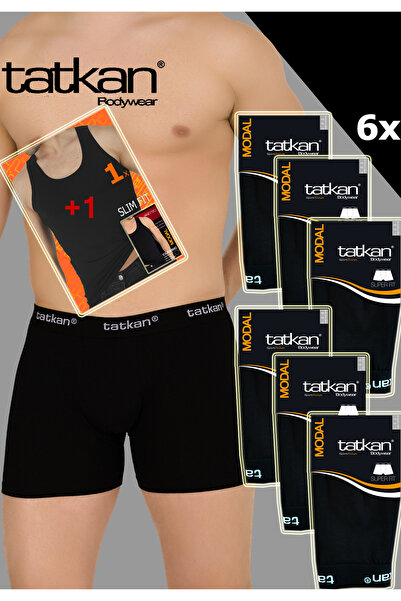 TATKAN BODYWEAR Tatkan - 6'lı - Penye Modal Erkek Boxershort